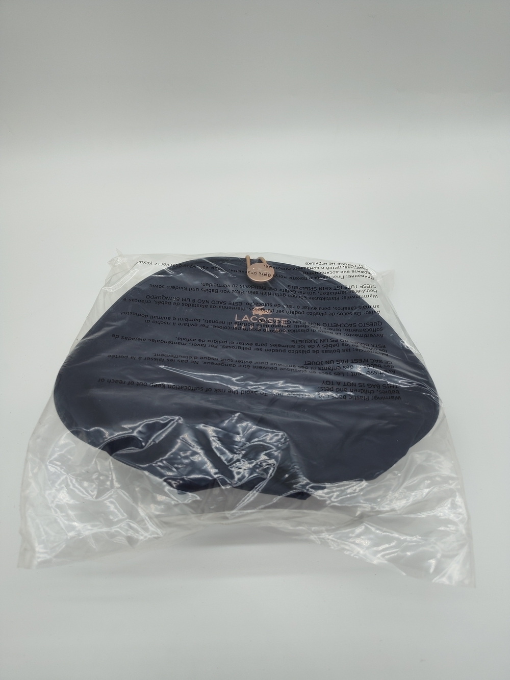 LACOSTE PARFUMS Navy Cosmetic Toiletry Bag Travel Makeup Case NWT NIP - Picture 6 of 7